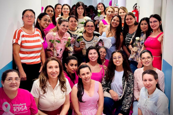 Servidoras da Saúde de Rio Bom participam de encontro especial em celebração ao Outubro Rosa