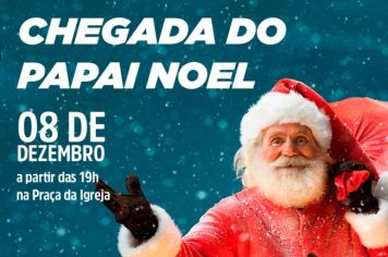 Papai Noel chega nesta quinta-feira, 08 em Rio Bom