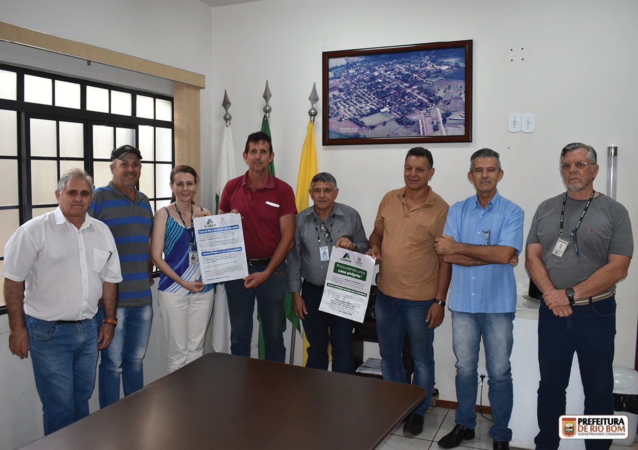 Município adere a programa de escrituração de Cohapar