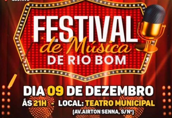 I Festival de Música de Rio Bom acontece neste final de semana