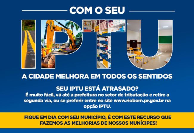 Campanha fique em dia com seu IPTU!